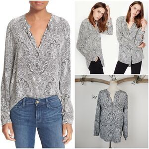 Equipment Faye silk blouse paisley print